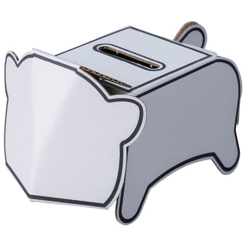 手作りどうぶつぬりえ貯金箱 50個入