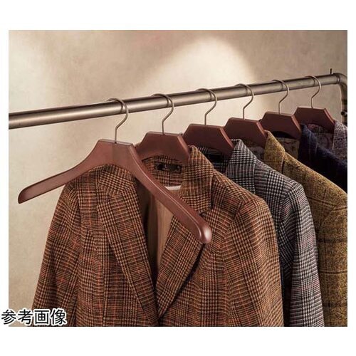 木製ハンガー(ブナ材)湾曲型 木地 幅3