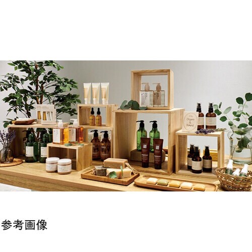 木製ディスプレイボックス ブラウン 20cm角