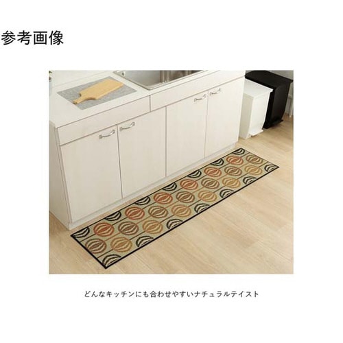 い草キッチンマット 北欧風 オレンジ 約