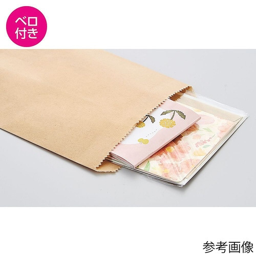 平袋 茶無地 未晒クラフト 18.4×2