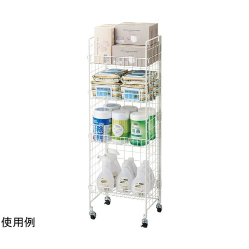 小型ネットラック白 W35cm