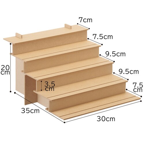 木製簡易組立式ディスプレイ 小 (2WA