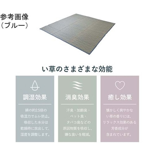 い草ラグ ベージュ 約180×180cm