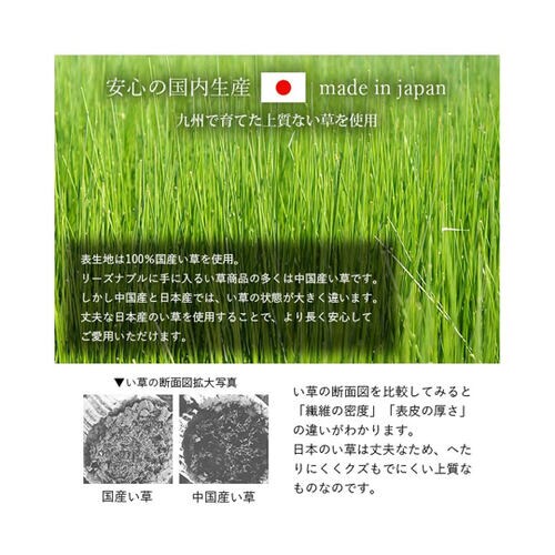 い草マット くぼみ平枕マットセット ブルー