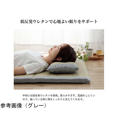 い草マット くぼみ平枕マットセット ブルー