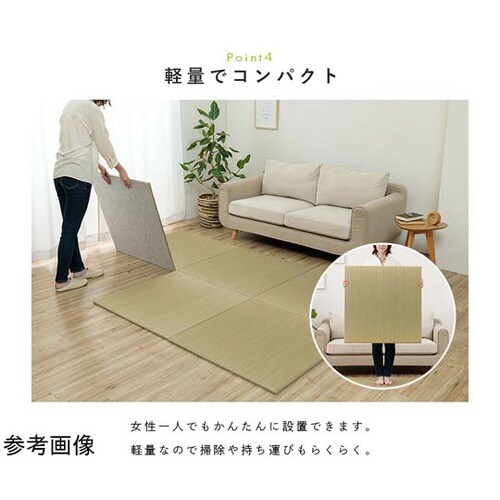 い草置き畳フロアマット 約70×70cm