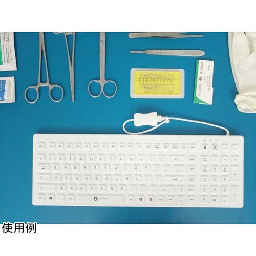 洗えるシリコンキーボード IP68保護