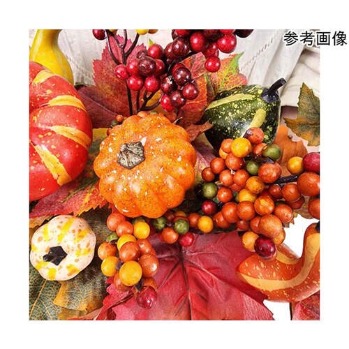 ナチュラルパンプキン秋造花かごアレンジ