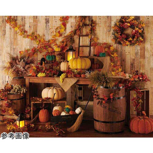 ナチュラルパンプキン秋造花かごアレンジ