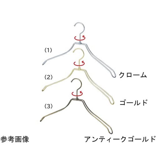 スチール製ハンガー 幅38cm クローム 50本入