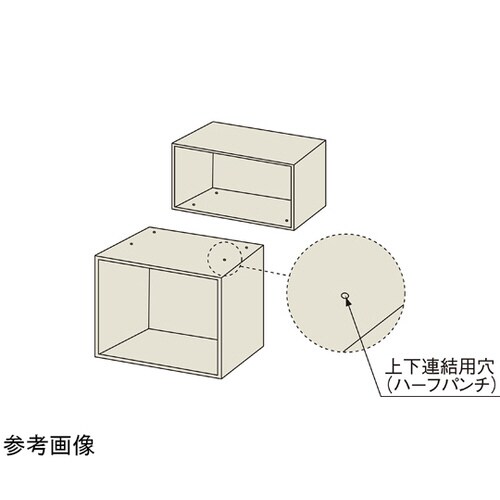 整理戸棚 ガラス引違戸(上置き用)