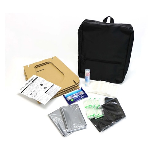 緊急時のトイレ対策が充実した防災バッグ