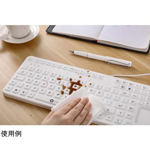洗えるシリコンキーボード IP68保護