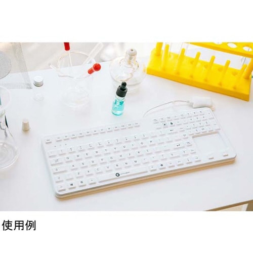 洗えるシリコンキーボード IP68保護