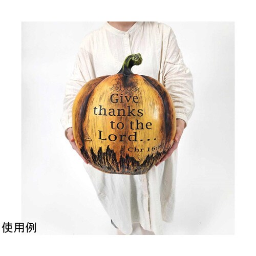 パンプキンオブジェオレンジ かぼちゃ置物