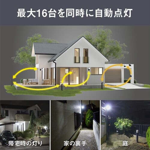 3W×1灯 ソーラー式無線連動センサーラ