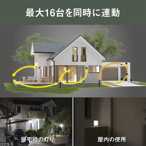 乾電池式無線連動チャイム&ライト(受信型)