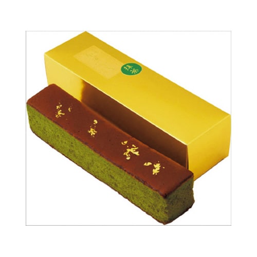 【バラダミー】京・伏見三源庵抹茶金箔カステラ 1本