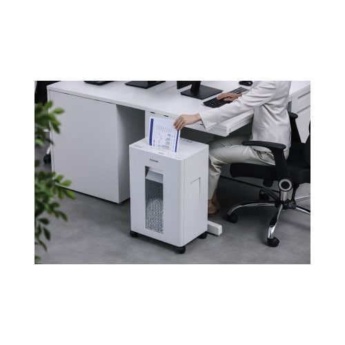 オフィスシュレッダー マイクロカット ホワイト