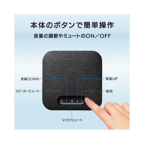 専用拡張マイク付き大人数向けUSBスピーカーフォン