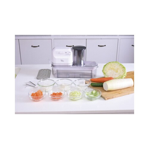 スライス・おろし・千切り3役こなす電動スライサー