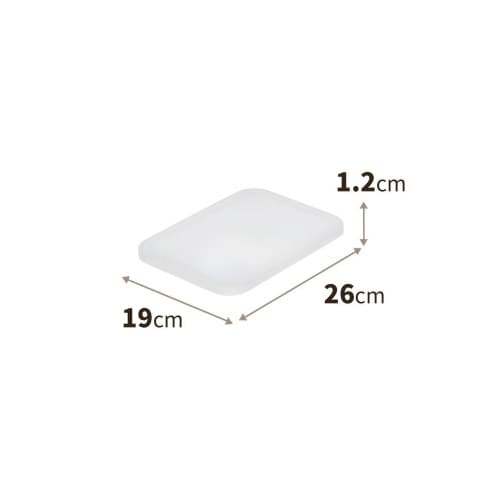 TENMAやわらか収納ケースフタ ハーフ(ク×12