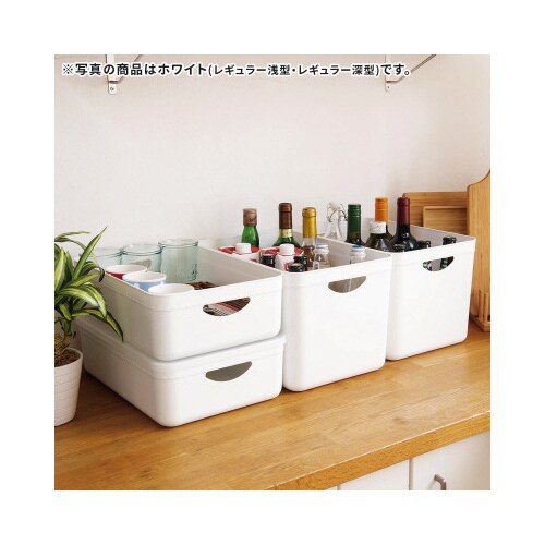 TENMAやわらか収納ケースフタ ハーフ(ク×12