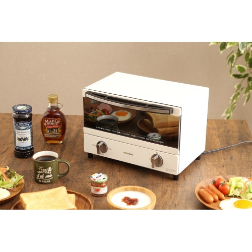 スチームオーブントースター 2枚焼き ホワイト