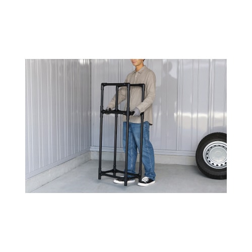 省スペースタイヤラック普通車用 ブラック