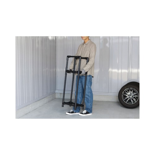 省スペースタイヤラック軽自動車用 ブラック