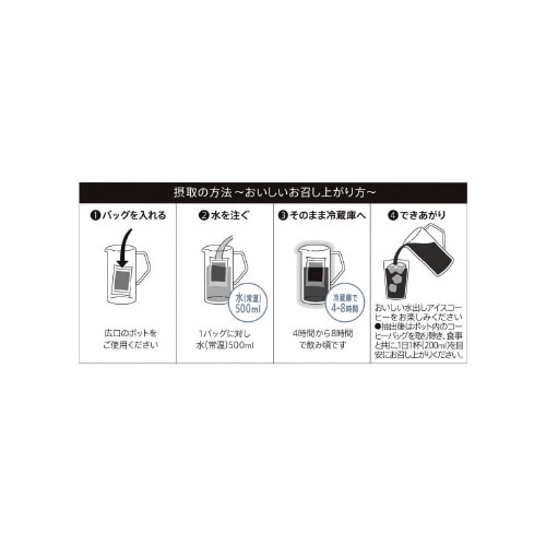 &Healthy 水出しアイスコーヒー 4袋×12