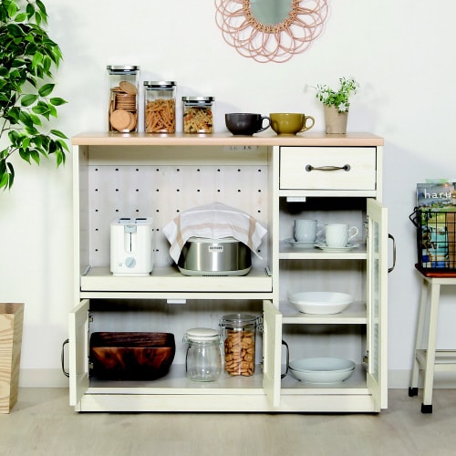 キッチンカウンター 90幅 NA×WH