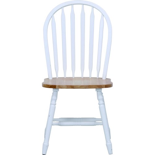 ダイニングチェア−マキアート(WH×NA)2脚