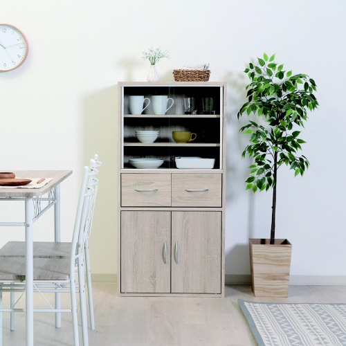 ミドルキッチンボード ホワイトオーク