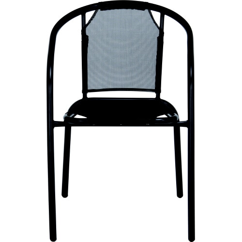 スタッキングチェア黒FBC−01(33903)2脚