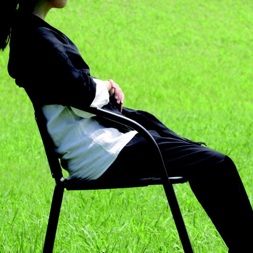 スタッキングチェア黒FBC−01(33903)2脚