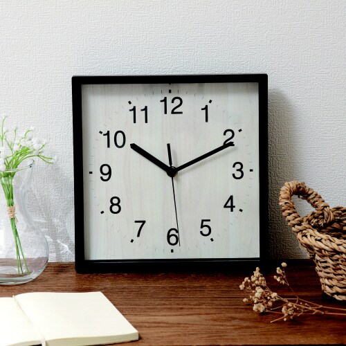 掛時計 シオン 24cm BK