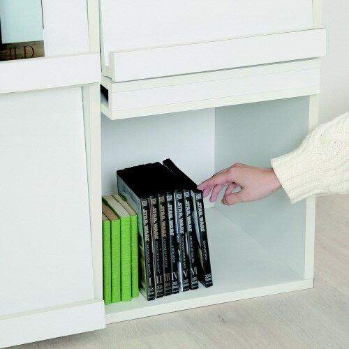 ディスプレイラック4マス ホワイト DP8085