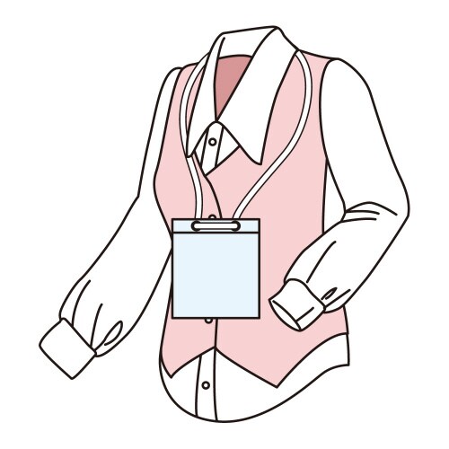 吊下げタッグ名札 ホワイト紐 10枚入