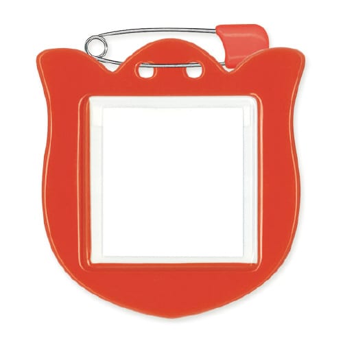 チューリップ型名札 1枚パック レッド ×5