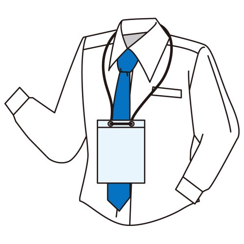 吊下げタッグ名札 ハガキサイズ 10枚入