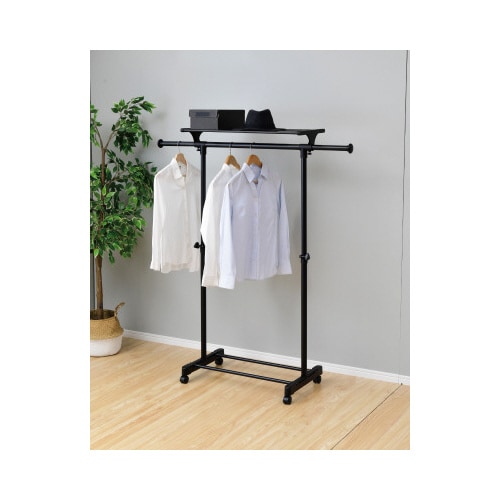 上棚付伸縮ハンガー シングル ABK