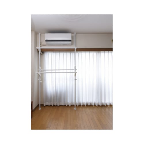 たっぷり物干しハンガーラックWH