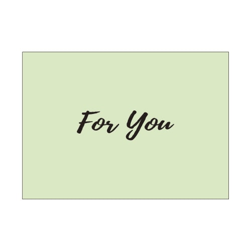 メッセージカード袋 グリーン 5冊入