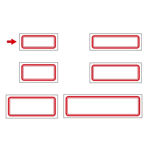 Newアドタッチ 赤枠 10冊入