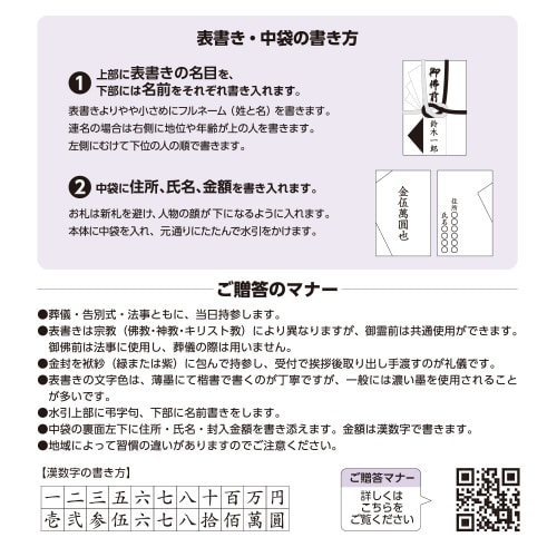 金封 ひだ折 黒白銀七本 5枚入