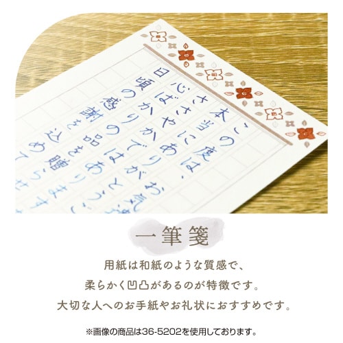 インクで綴る一筆箋 フラワー 5冊入