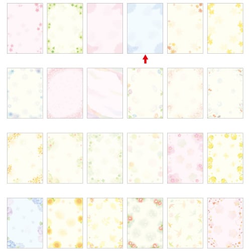 和柄用紙 和ごころ 青紗綾雲 5冊入