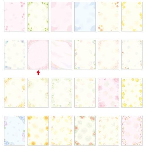 和柄用紙 和ごころ 舞桜 5冊入